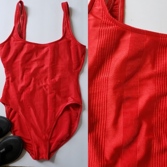 Jantzen Other - Vintage Jantzen red one piece swimsuit PO4